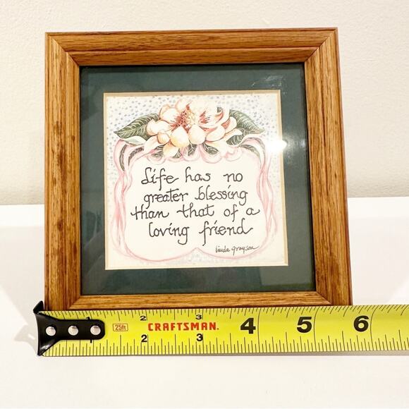 Vintage Grandma Feminine Floral Cottage Loving Friend Photo Wall Print Hanging - Picture 3 of 6